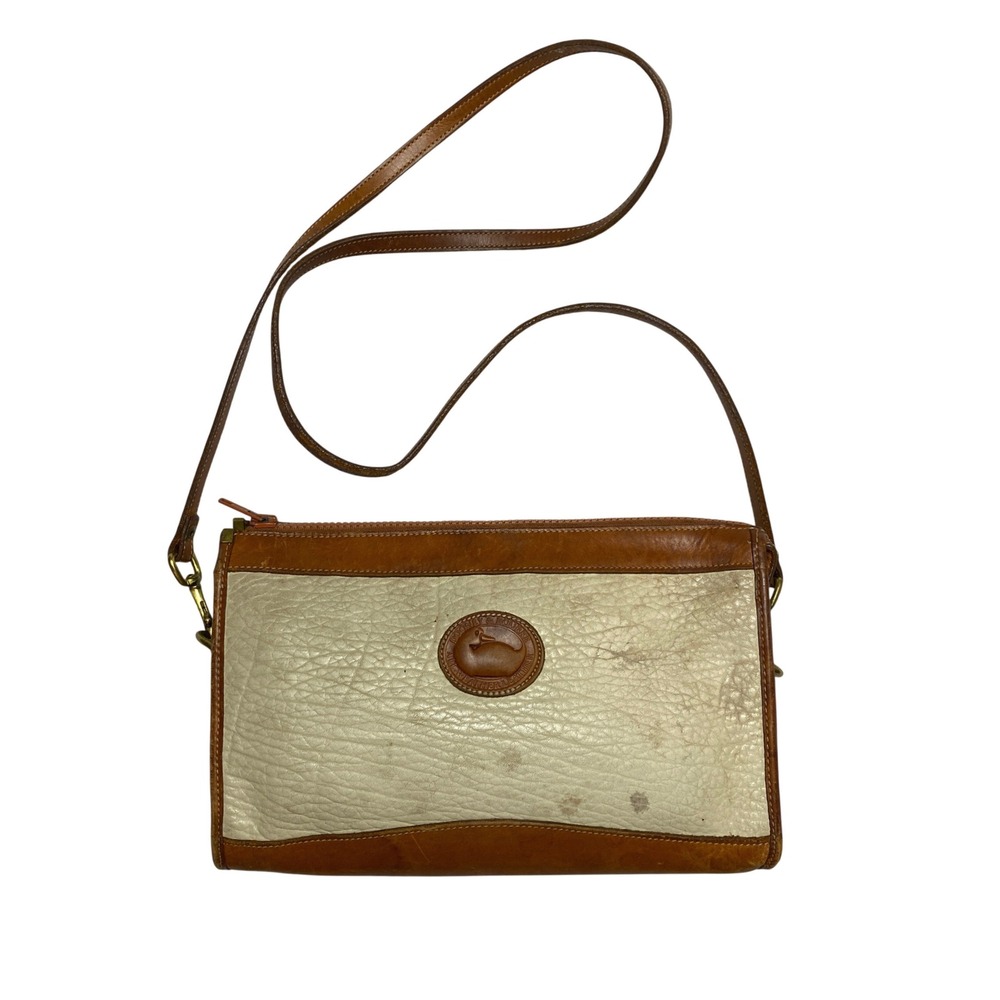 Dooney & Bourke Crossbody Womens OS Cream All Weather Leather Vintage Bag